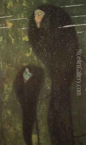 Mermaids (Whitefish) Oil Painting - Gustav Klimt