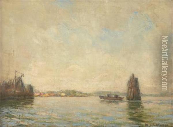 Oyster Bay Oil Painting - William Langson Lathrop