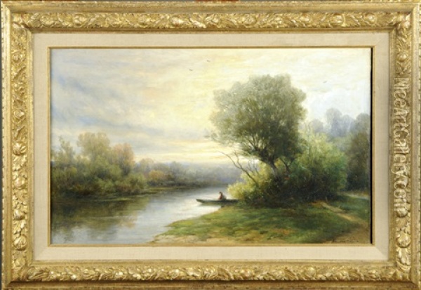 Pecheur Dans Une Barque Oil Painting - Hendrik Dirk Kruseman van Elten