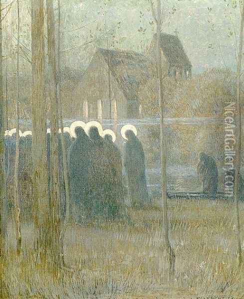 Procession of Souls Oil Painting - Louis Welden Hawkins