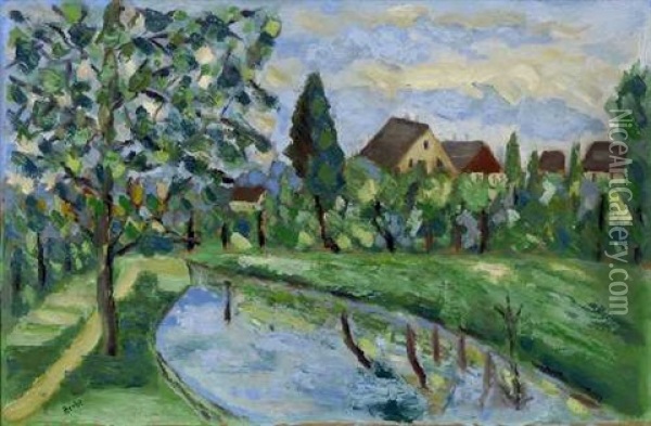 Vor Dem Dorfe Oil Painting - Rudiger Berlit