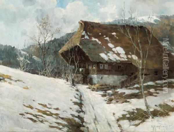 Path To The Farmhouse Oil Painting - Karl Hauptmann