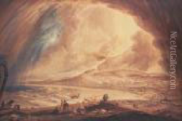 The Tongues Offire Oil Painting - John Martin
