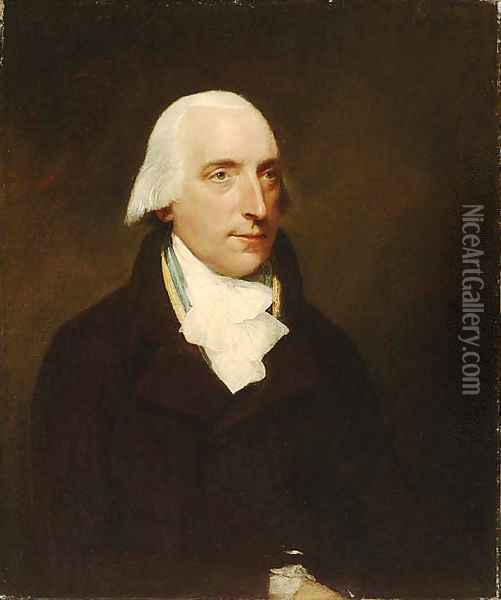 Portrait of a Gentleman, said to be Mr. Osgood Gee (1744-1823) Oil Painting - Lemuel-Francis Abbott