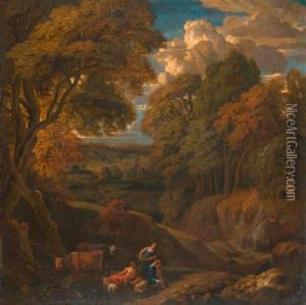 Umkreis Oil Painting - Cornelis Huysmans