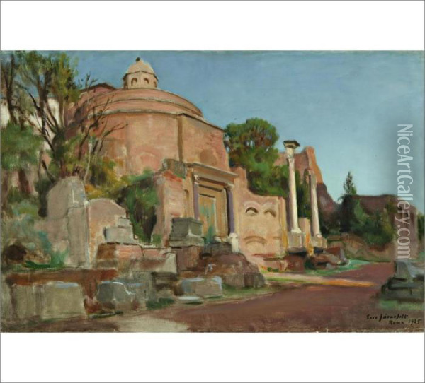 Forum Romanum Oil Painting - Eero Jarnefelt