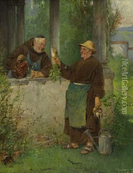Gartnerstolz Oil Painting - Adolf Humborg