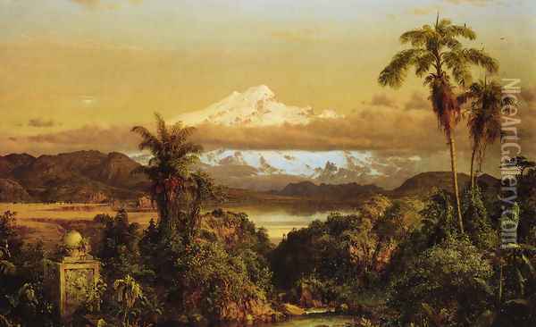 Cayambe, 1858 Oil Painting - Frederic Edwin Church