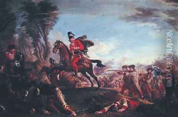 Episode of the Seven Years War Oil Painting - Jean-Baptiste Le Paon