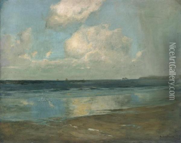 The Calm Sea Oil Painting - Julius Olsson