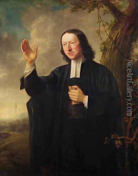 Portrait of John Wesley Oil Painting - Nathaniel Hone
