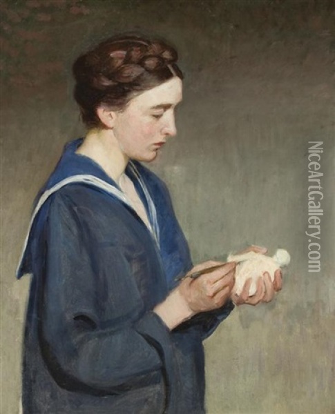 The Sculptor Oil Painting - Lilla Cabot Perry
