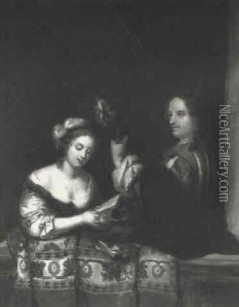 The Duet Oil Painting - Willem van Mieris