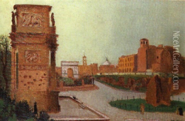 Arc De Constantin, Rome Oil Painting - Maurice Denis