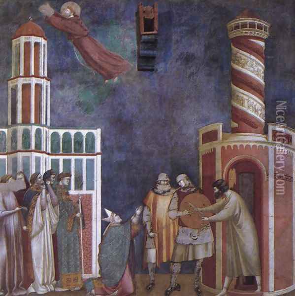 Legend of St Francis- 28. Liberation of the Repentant Heretic 1300 Oil Painting - Master of Saint Cecilia