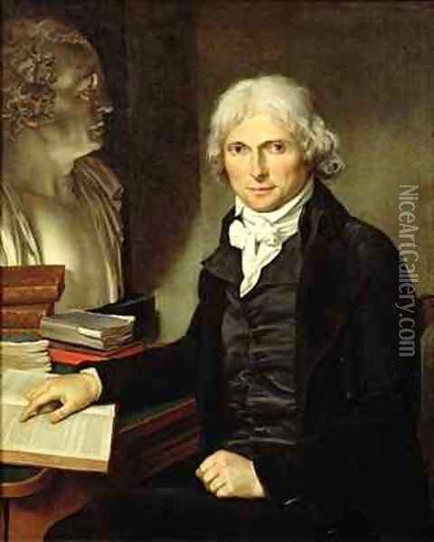 Portrait of Francois Xavier Bichat 1771-1802 Oil Painting - Pierre Maximilien Delafontaine