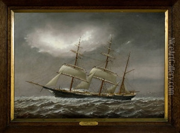 The American Bark Western Belle Oil Painting - Charles Sidney Raleigh