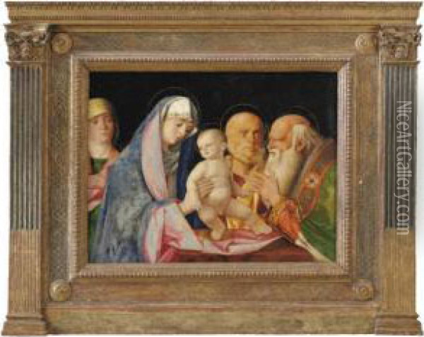 Presentazione Al Tempio Oil Painting - Giovanni Bellini