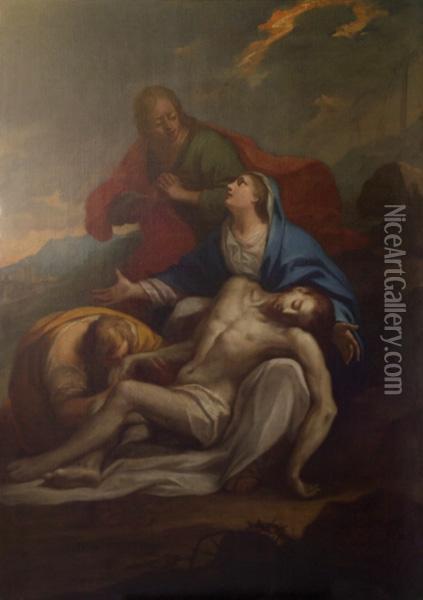 Cristo Compianto Oil Painting - Francesco Trevisani