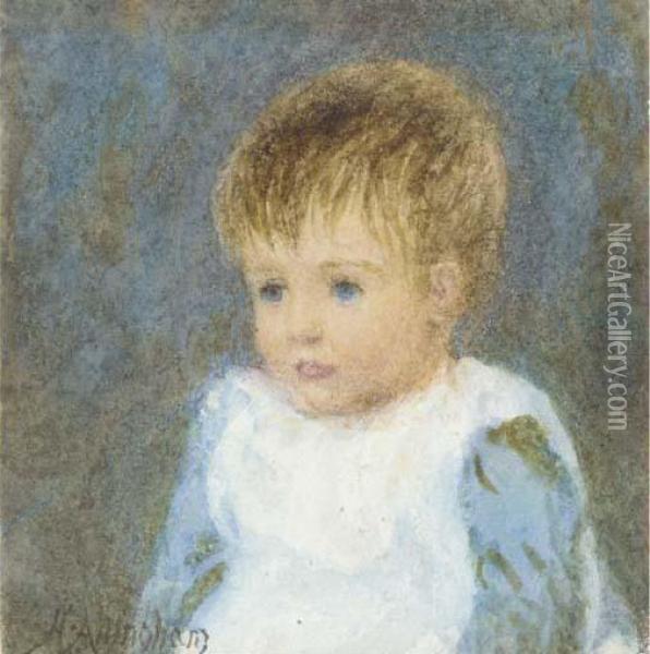 Portrait Of A Child Oil Painting - Helen Mary Elizabeth Allingham