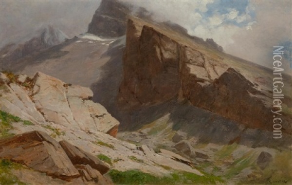 Oberland Bernois Oil Painting - Gustave Castan