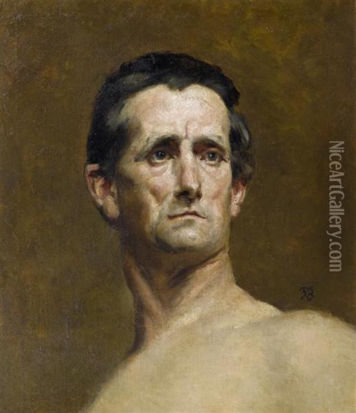 Portrait Of A Gentleman Oil Painting - Frank Buchser