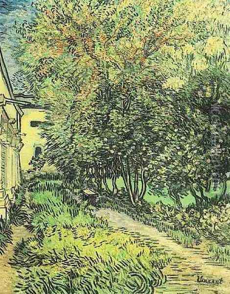 Jardin de l'hôpital Saint-Paul 2 1889 Oil Painting - Vincent Van Gogh