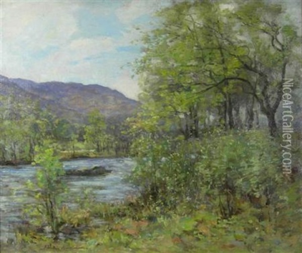Swift Waters Oil Painting - Joseph Morris Henderson