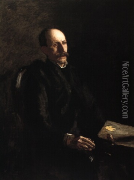 Portrait Of Charles Linford, The Artist Oil Painting - Thomas Eakins