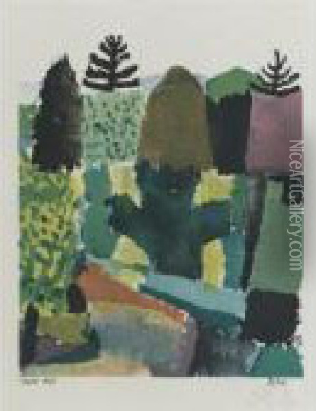 Park (k. 112) Oil Painting - Paul Klee