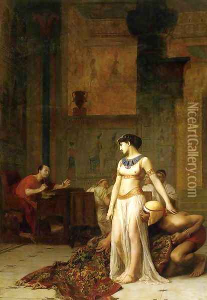 Caesar and Cleopatra Oil Painting - Jean-Leon Gerome