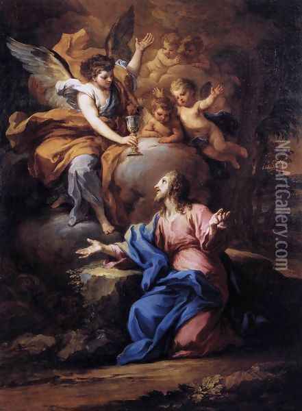 Christ in the Garden of Gethsemane 1746 Oil Painting - Sebastiano Conca