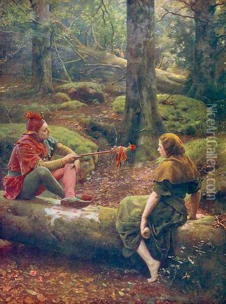 In the Forest of Arden Oil Painting - John Maler Collier