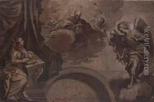 Annunciazione Oil Painting - Pietro Damini