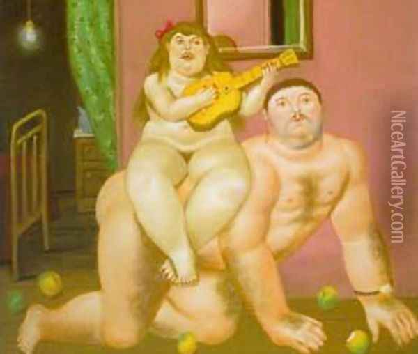 Untitled 1994 Oil Painting - Fernando Botero