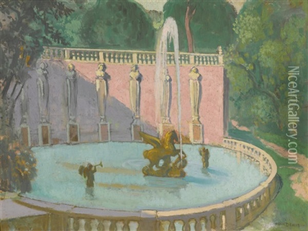 Villa Lante Oil Painting - Maurice Denis