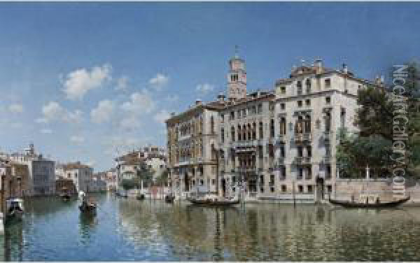 The Grand Canal, Venice Oil Painting - Federico del Campo