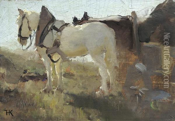 Pferdegespann Im Sonnenlicht Oil Painting - Hugo Konig