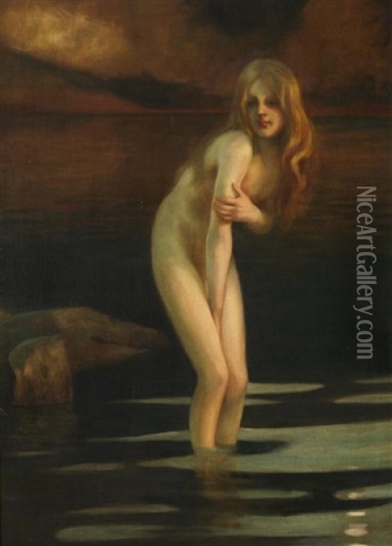 Blonde Au Crepuscule Oil Painting - Paul Emile Chabas