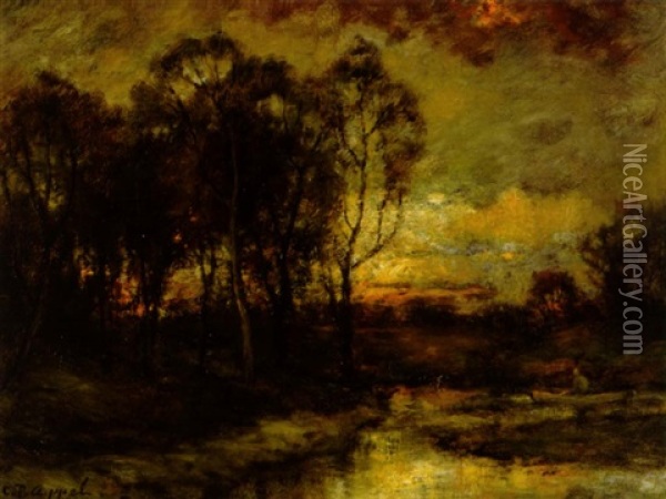 Evening Glow Oil Painting - Charles P. Appel
