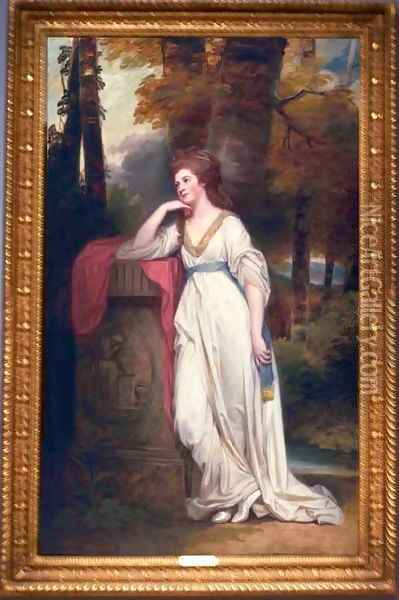 Mary Lady Beauchamp Proctor Oil Painting - George Romney