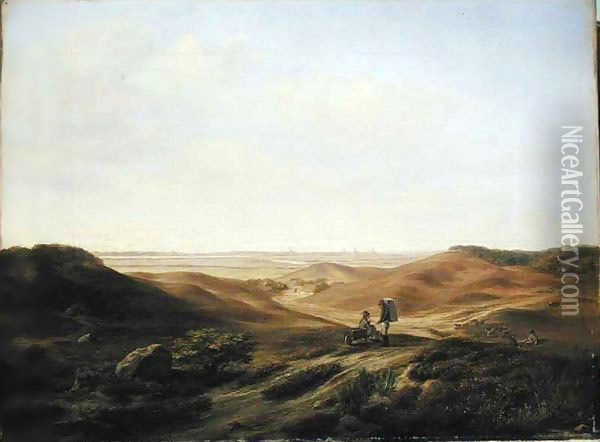 Landscape Oil Painting - John Wilhelm David Bantelmann