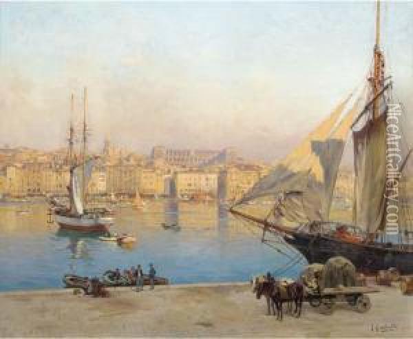 Le Port De Marseille Oil Painting - Joseph Garibaldi