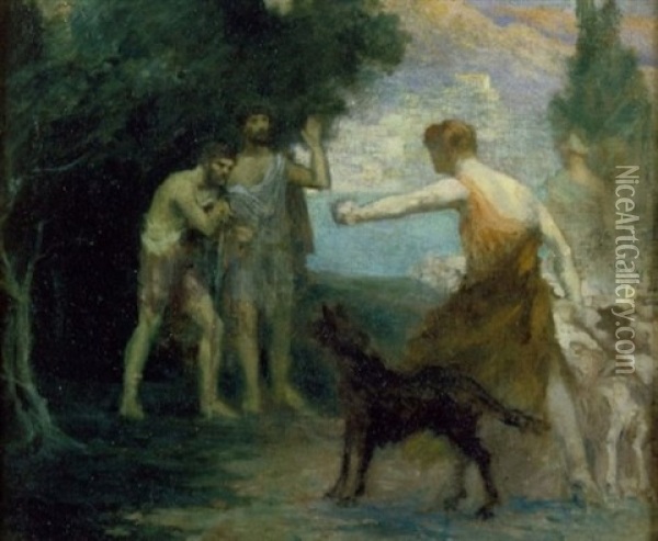Ulysses Returning To Ithaca Oil Painting - Francois Nicolas Chifflart