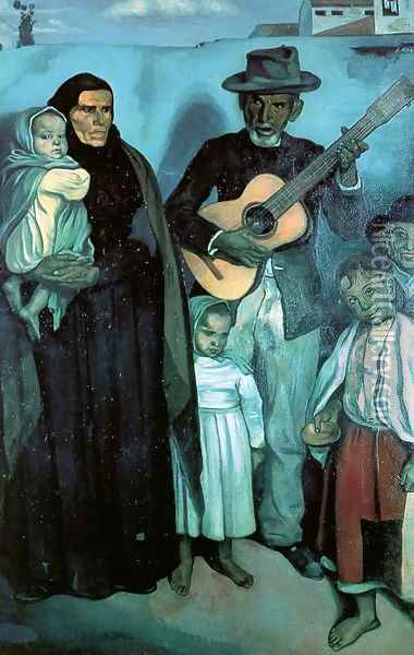 Spanish Musicians, 1897 Oil Painting - Emile Bernard