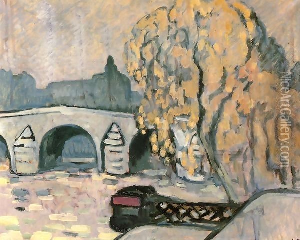 The Seine at Paris 1910 Oil Painting - Leon De Smet