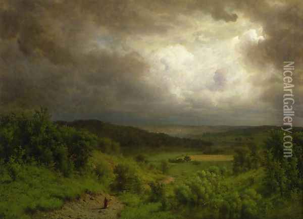 Storm Ahead Oil Painting - Alexander Helwig Wyant