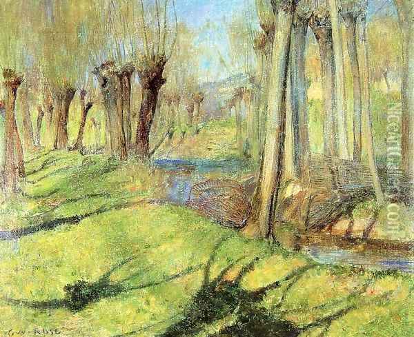 Giverny Willows 1891 Oil Painting - Guy Rose