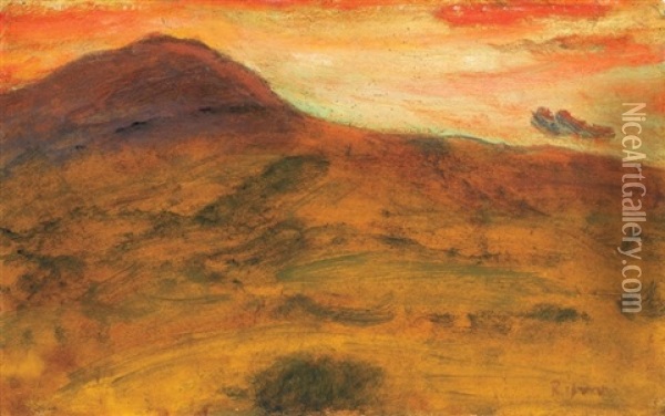 Twilight In Banyuls-sur-mer Oil Painting - Jozsef Rippl-Ronai