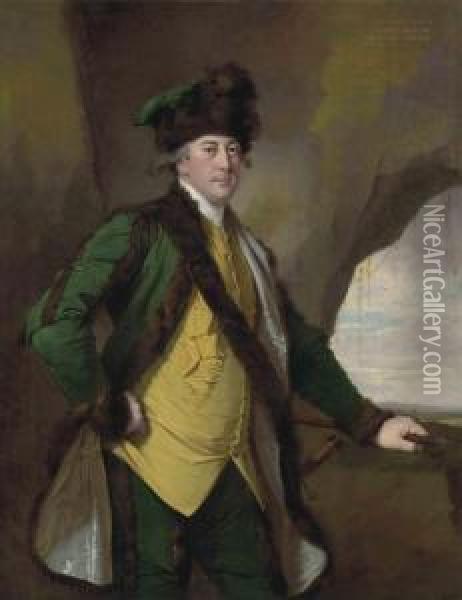 Portrait Of John Whetham , Of Kirklington Oil Painting - Josepf Wright Of Derby
